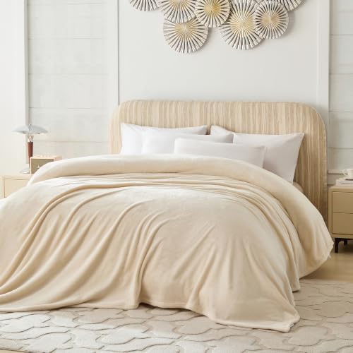 COOVA Fleece King Size Blankets for Bed 90x102 Inches, Ultra Soft Cozy