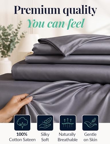 Luxury Tourmaline Infused 100% Egyptian Cotton King Size Sheet Set
