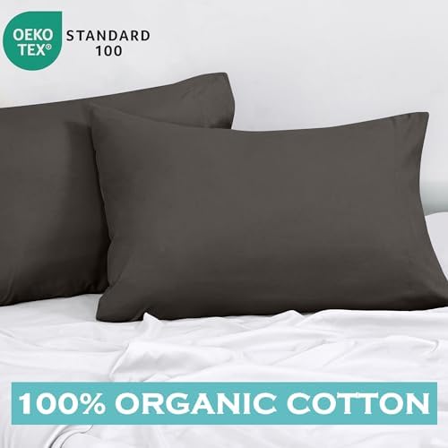 ROYALE LINENS 300 Thread Count 100% Cotton Pillow Cases Queen Size Set