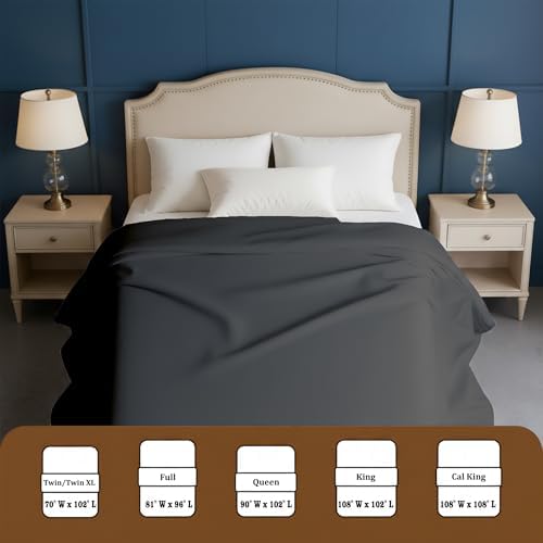 Full Flat Sheet - Single Top Sheet Only - Dark Grey