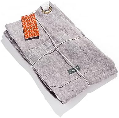Caldo Linen Kitchen Apron for Cooking - Mens and Womens Linen Bib