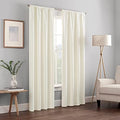 Eclipse Kendall Modern Blackout Thermal Rod Pocket Window Curtain for