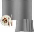 Gray Gradient Texture Placemats Set of 8, Abstract Ombre Grey Washable