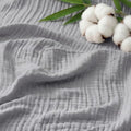 Bedsure Cooling Muslin Blanket King Size for Adults, Grey, 104"x90"