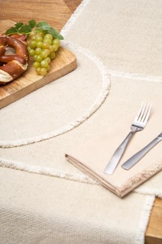 C&F Home Fringed Sand Single Placemat 14" x 20" Beige