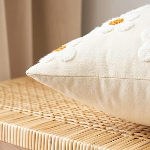 EMEMA Decorative Throw Pillow Covers Sun Flower Jacquard Pillowcase