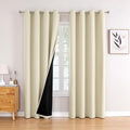 ChrisDowa 100% Blackout Curtains for Bedroom 108 Inches Long 2 Panels