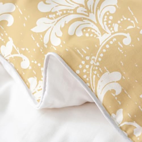 Erosebridal Bohemia 100% Cotton Duvet Cover Queen Beige Yellow