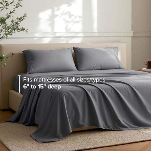 Bare Home Sheet Set 1800 Ultra-Soft Envelope Pillowcase