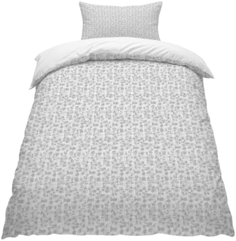 Vintage Gray Duvet Cover Queen Size,Quilt Cover 90"x90" with Zipper