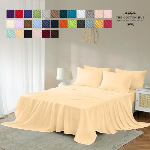 Twin Size Sheets Set - 4 PC Iconic Collection Bedding - 600-Series