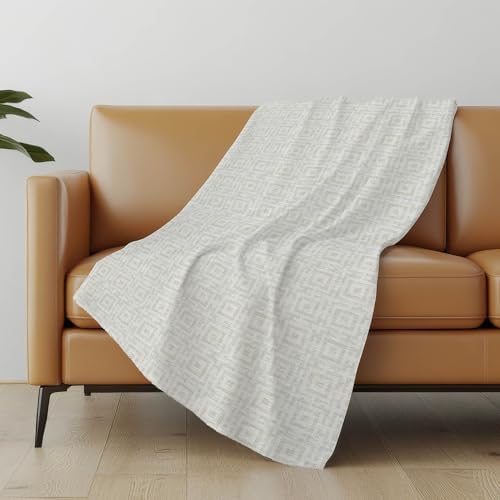 Addison Rugs ASB139 Linen 50" x 70" Oversized Sherpa Throw Blanket