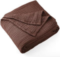 Carriediosa 100% Cotton Muslin Throw Blanket 90 x 90 Summer Gauze for