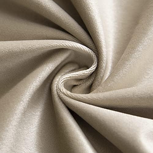 VANASEE Velvet Curtains 2 Panels 120 inches Long - Room Darkening
