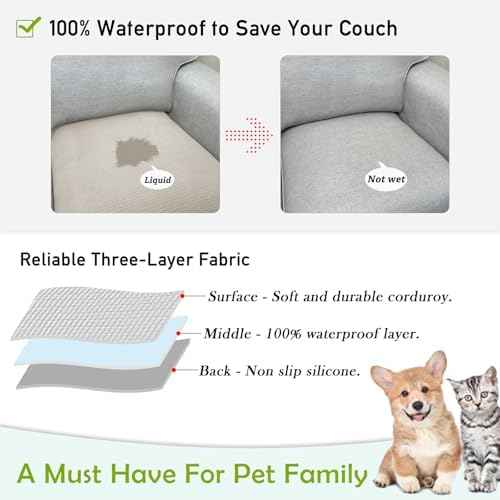 Waterproof Couch Arm Covers, Set of 2