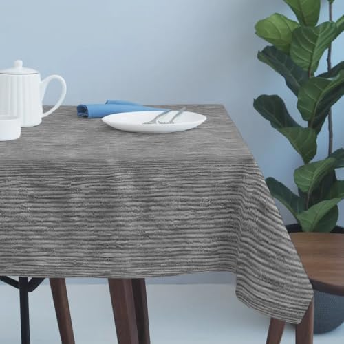 Gray Solid Color Table Cloth Waterproof Tablecloths, Minimalist