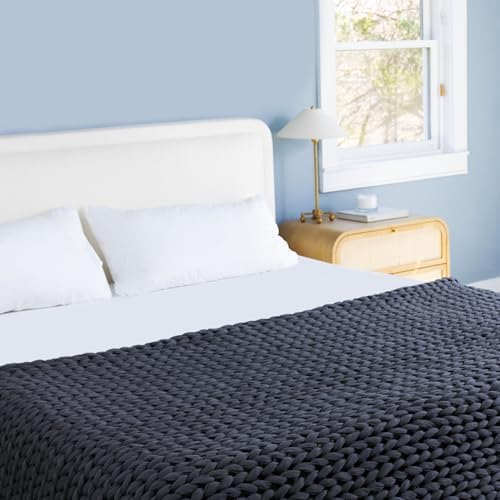 Bearaby King Size - Hand-Knit Weighted Blankets - Breathable, Cooling