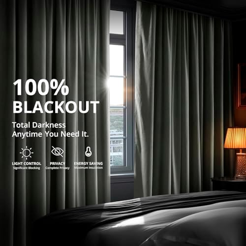 Plush Velvet Pleated Blackout Curtains (1 Panel), 25W X 120L, Silver