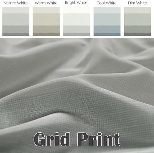 jinchan Ombre Cloudy Grey Shower Curtain for Bathroom 70x72 Inch 12