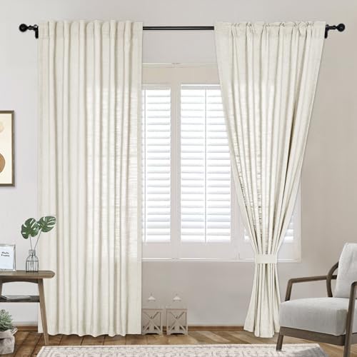 Frelement 120 Inches Extra Long Room Darkening Curtains for High