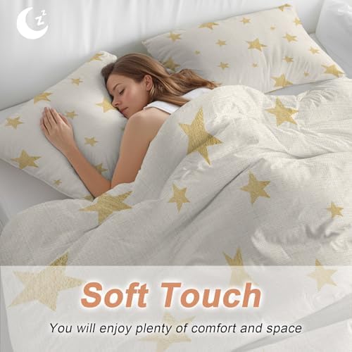Boho Minimalist Bedding Duvet Cover Queen Size - 1 Quilt Cover 90x90