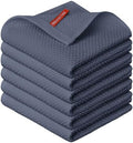 Artoid Mode 100% Cotton Dark Grey Waffle Weave Kitchen Dish Cloths
