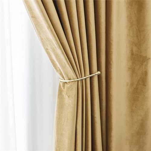 Blackout Velvet Curtains for Bedroom Window,Luxury Thermal Insulated