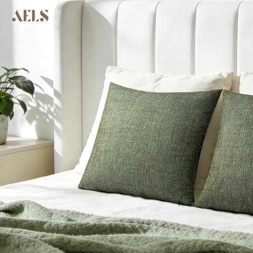 AELS Decorative Throw Pillow Covers 22x22, Set of 2, Soft Textured