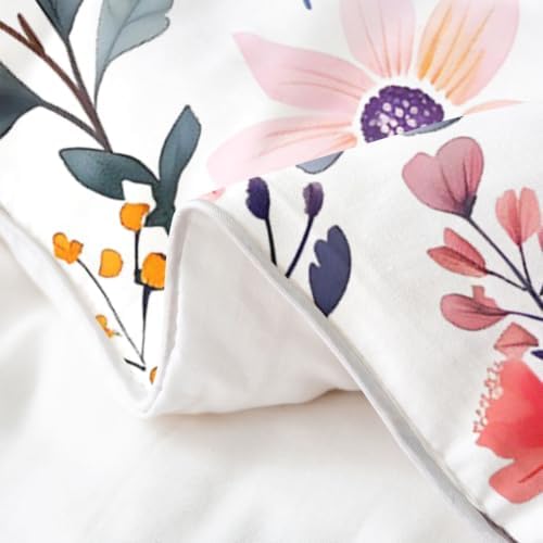 Feelyou Wildflower Cotton Duvet Cover Queen Size