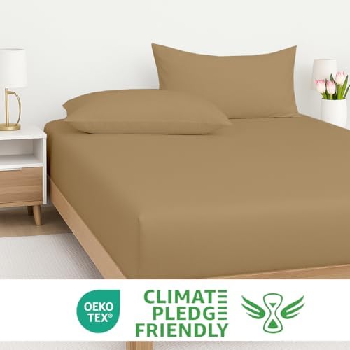 Queen Size 3 PCs Fitted Sheets (1 Fitted Sheets & 2 Pillow case)