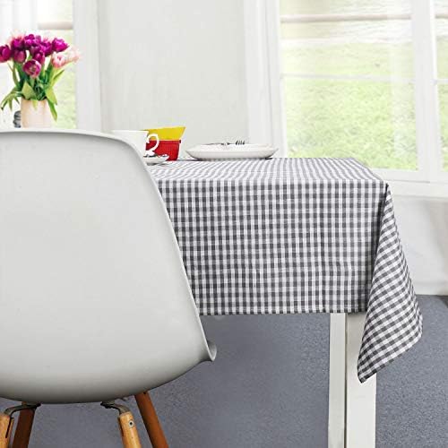 Tablecloths, Rectangle Vintage Table Covers Pure Cotton Gingham