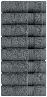 Luxury Turkish Washcloths, Set of 8, 100% Cotton