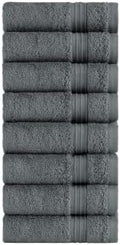 Luxury Turkish Washcloths, Set of 8, 100% Cotton
