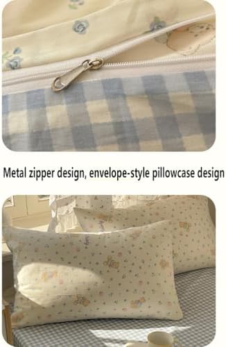 Queen Duvet Cover Set Printed 3 Pieces, Super Soft Comfortable Cotton