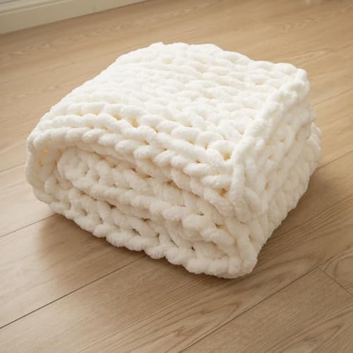 Wttfc Chunky Knit Blanket, Luxury Chunky Knit Blanket Throw, Chunky
