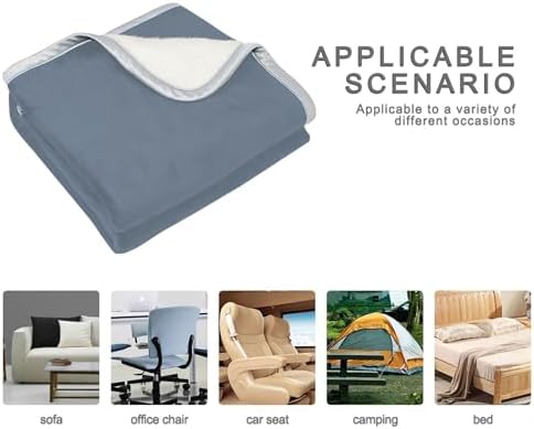 Light Slate Gray Plush Throw Blankets for Bed Couch and Living Room