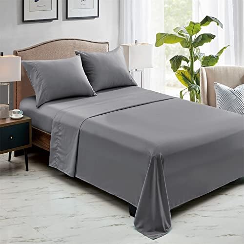 FreshCulture King Flat Sheets Only, Pack of 6, Soft Microfiber Bedding