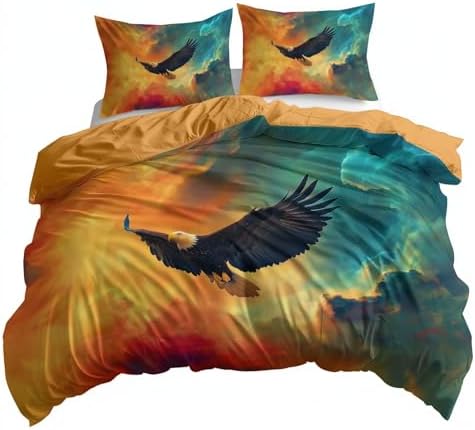 Duvet Cover King Size, Reversible Full Duvet Cover Set with
