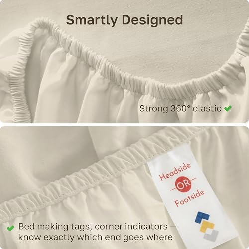 California Design Den 600 Thread Count King Fitted Sheet Deep Pocket