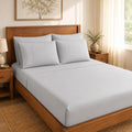 King Sheet Set, 6 Piece Hotel Style, Deep Pocket, Light Gray