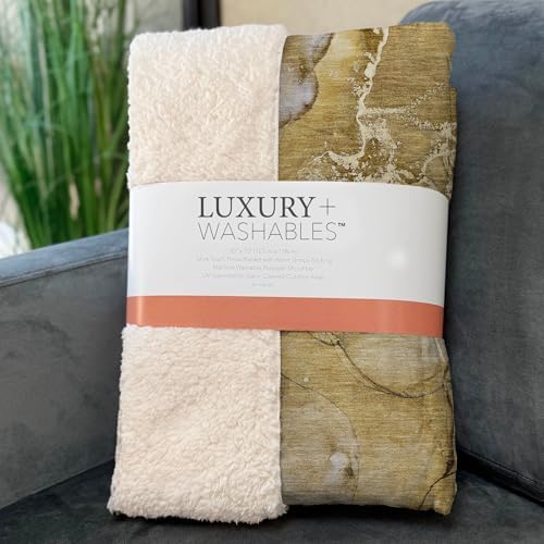 Addison Rugs ASB500 Taupe 50" x 70" Oversized Sherpa Throw Blanket