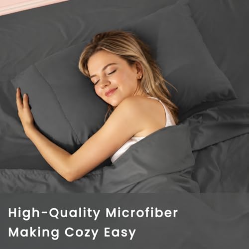 Queen Pillow Cases Set of 6, Ultra Soft Wrinkle-Free Microfiber Pillow