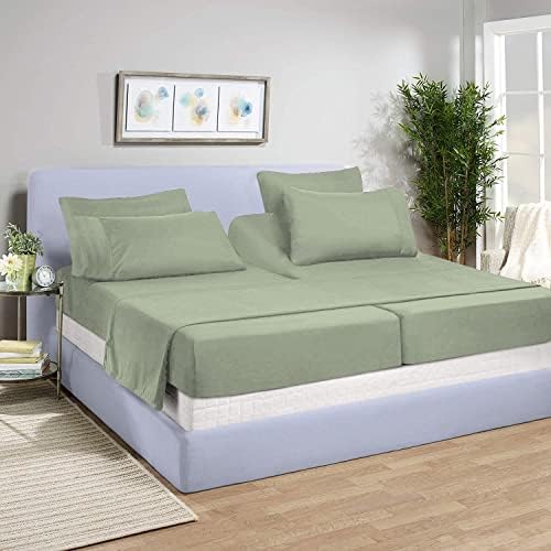 Online Bedding Linen Split King Sheets Sets for Adjustable Bed, 600