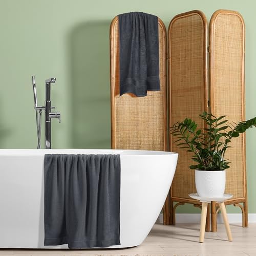 Belizzi Home Cotton 2 Pack Oversized Bath Towel Set 28x55 inches