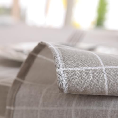Rectangle Checkered Tablecloths for Indoor and Outdoor, Machine