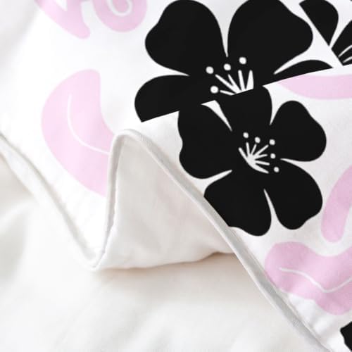 Modern Pink 100% Cotton Duvet Cover Queen Size,Minimalist Neutral