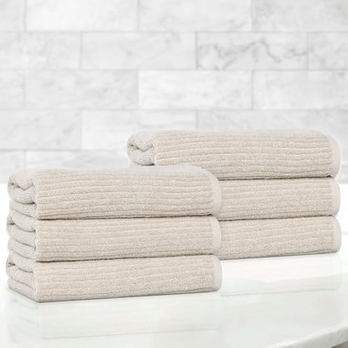 SUPERIOR Destin Viscose Cotton Blend Medium Weight Towels, for