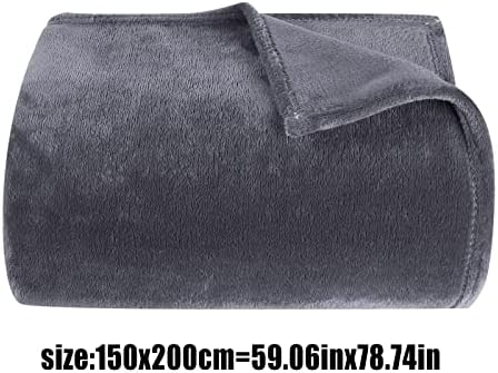 Faux Fur Throw Blanket,80" X 60" Fleece Cozy Soft Fluffy Brown Throw