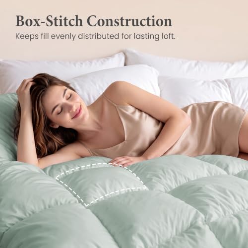 Joysoul Feather Down Fiber Comforter Queen Size - All Season Ultra
