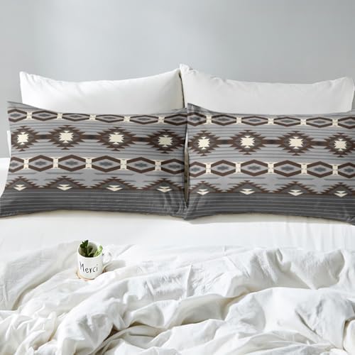 jejeloiu Boho Bedding Set Queen Size Southwestern Geometric